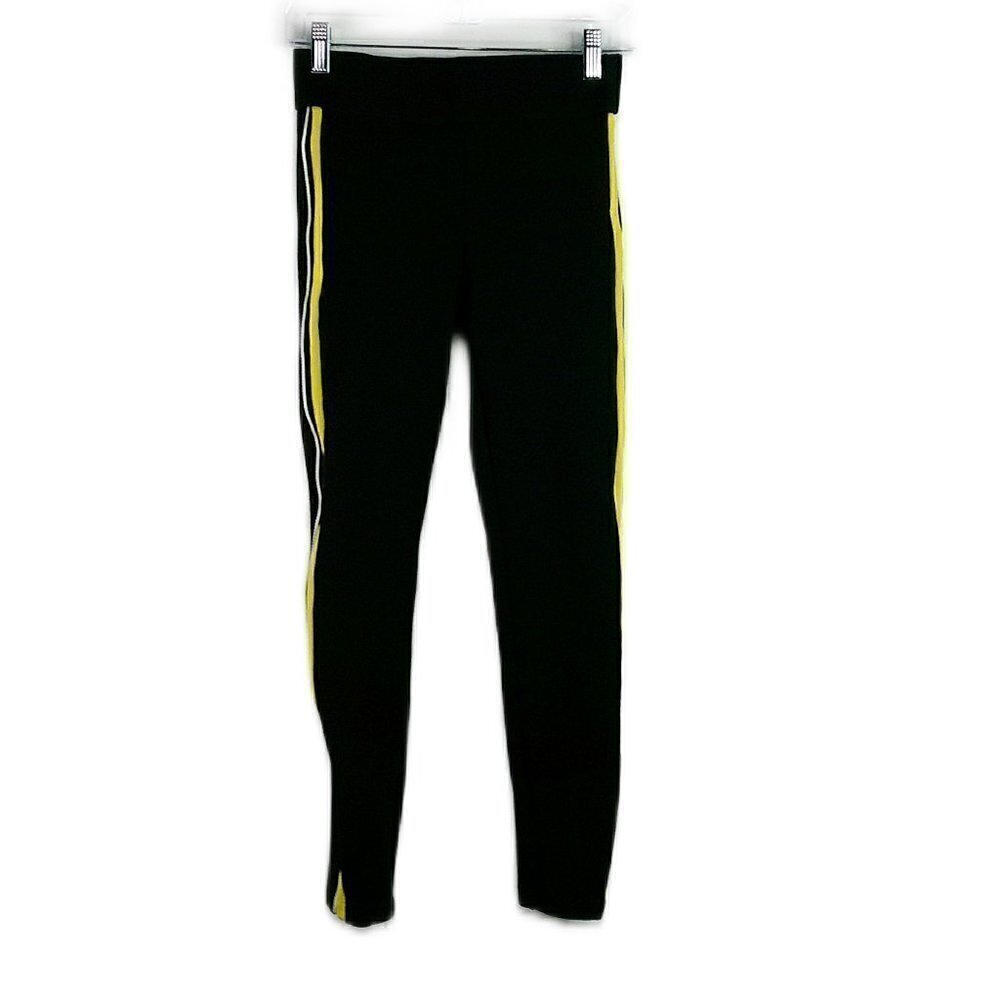 Zara Trafaluc - Black/Yellow/White Stretchy Legging - Size Small